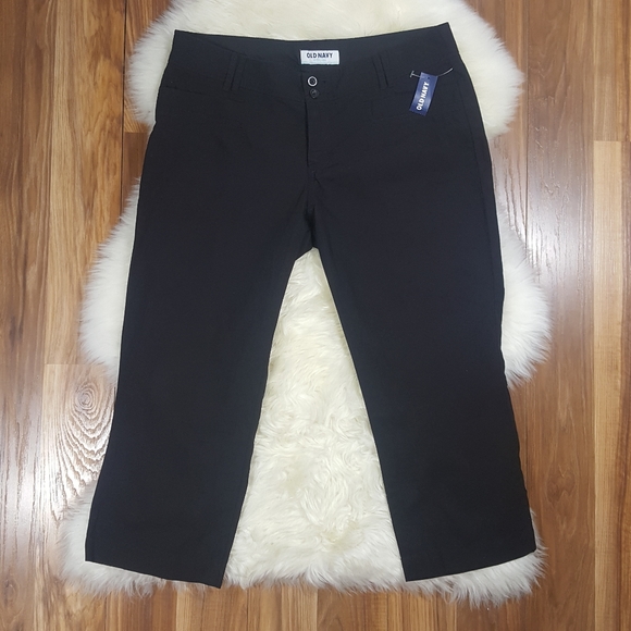 Old Navy Pants - Old Navy Black Jack Cotton Capri Size 10